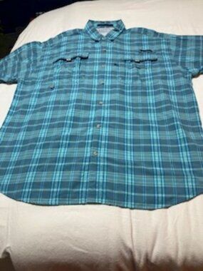 Columbia Sportswear Super Bahama PFG Men's Blue Stripe Size XL